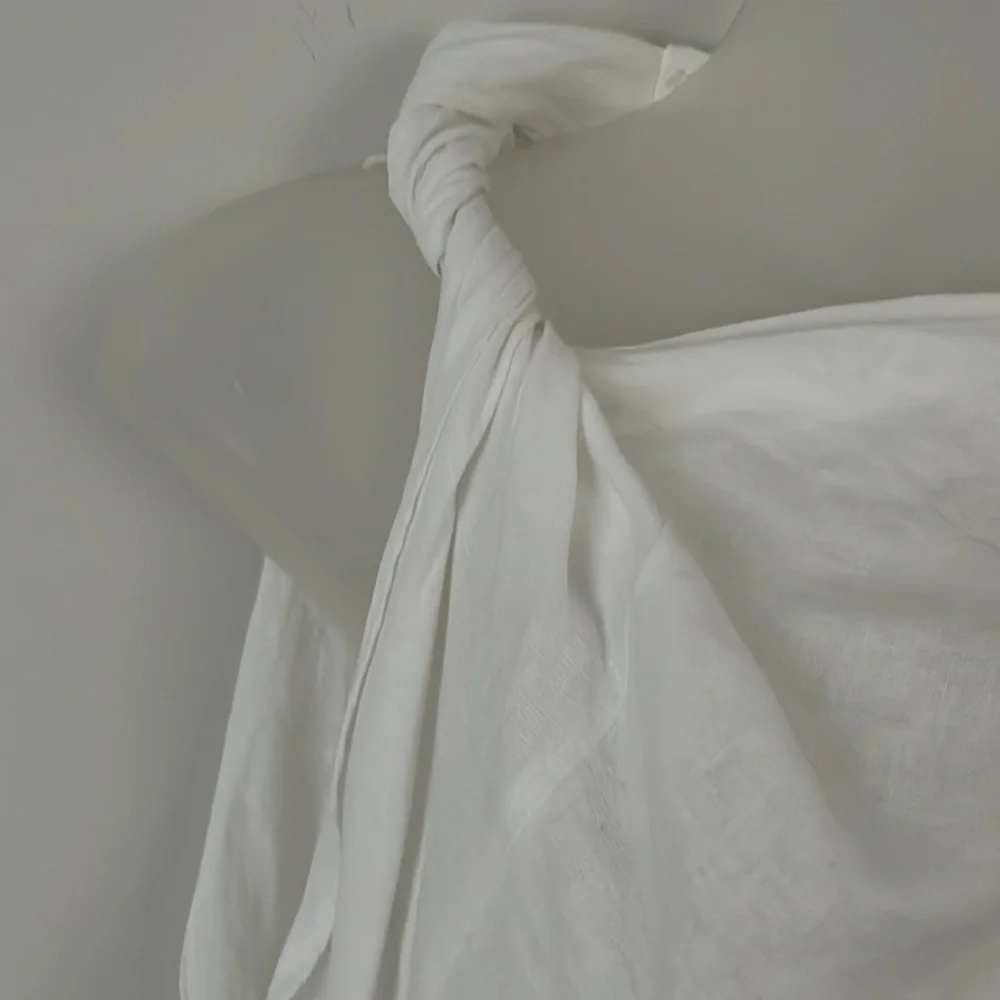 Zara linen blend asymmetrical dress - Picture 2 of 7